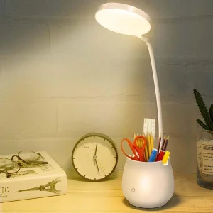 lampara-led-de-escritorio-con-portalapices-blanca