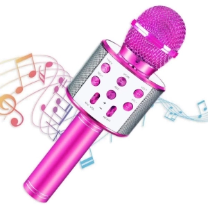 regalos-para-ninas-microfono-rosado-de-karaoke-bluetooth