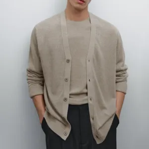 cardigan-de-punto-en-lino-color-beige-massimo-dutti