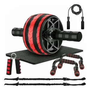 kit-ejercitador-de-rueda-abdominal-cuerda-y-barras