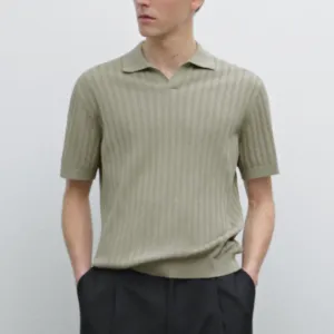 polo-de-punto-canale-color-olivo-massimo-dutti