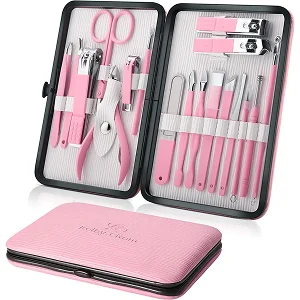 kit-de-manicura-y-pedicura-profesional-color-rosa-18-piezas