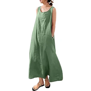 vestido-casual-de-verano-color-verde-para-mujer-joven